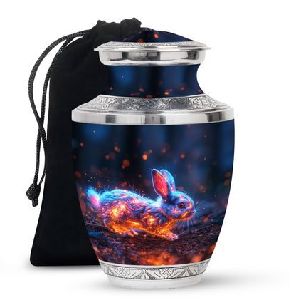 Personalized Rabbit Cremation Urn for Pet Ashes - 10-inch, 200 cu in - Yatskia