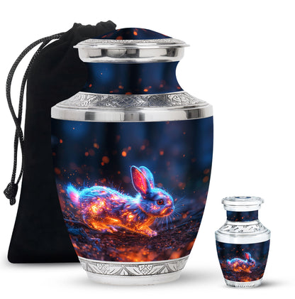 Personalized Rabbit Cremation Urn for Pet Ashes - 10-inch, 200 cu in - Yatskia