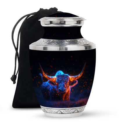 Personalized Artistic Cremation Urn for Human Ashes - 10-inch, 200 cu in - Yatskia