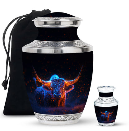 Personalized Artistic Cremation Urn for Human Ashes - 10-inch, 200 cu in - Yatskia
