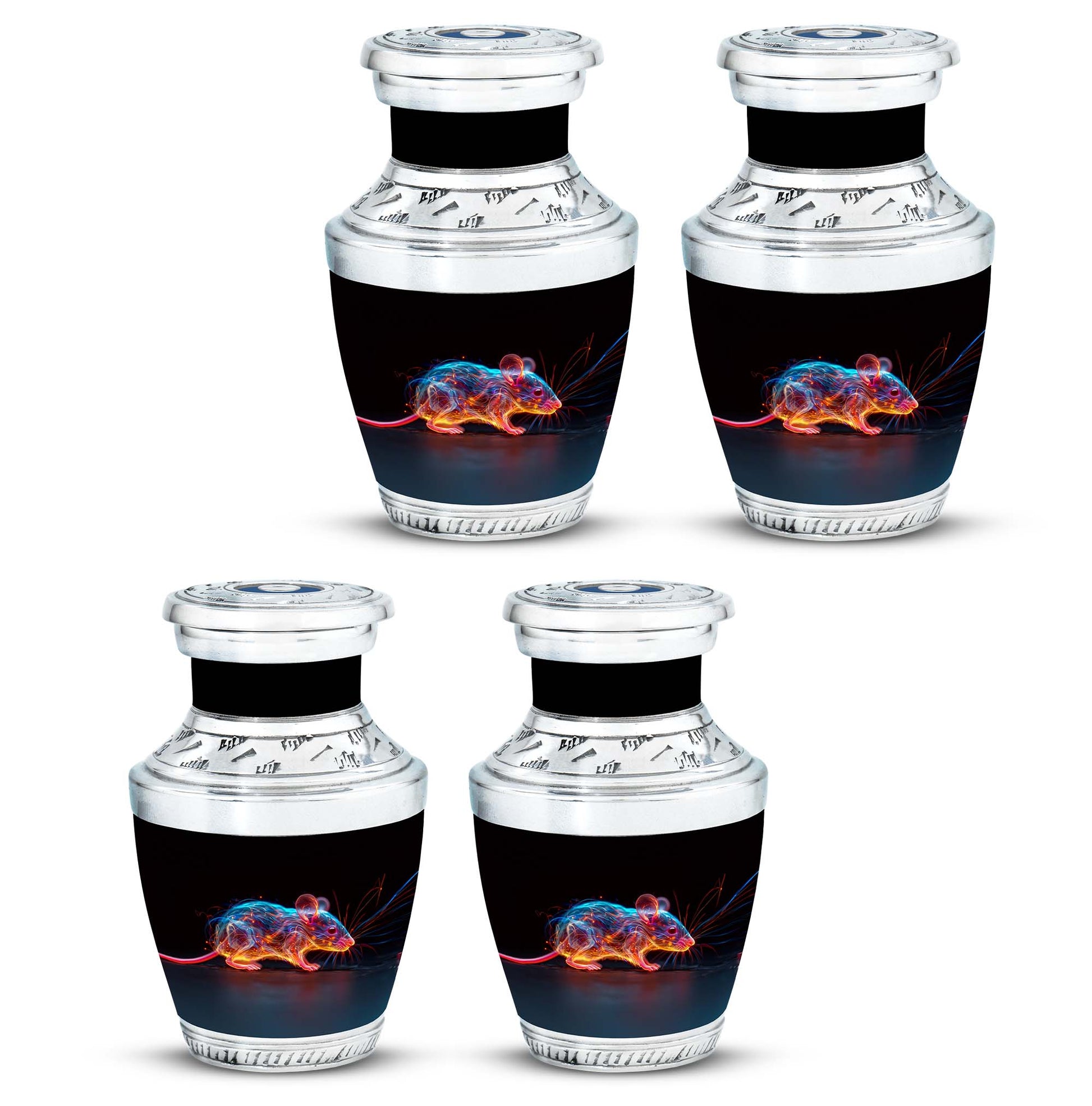 Cosmic Mouse Urn For Memorial - Rat Cremation Ashes Urn For Funeral