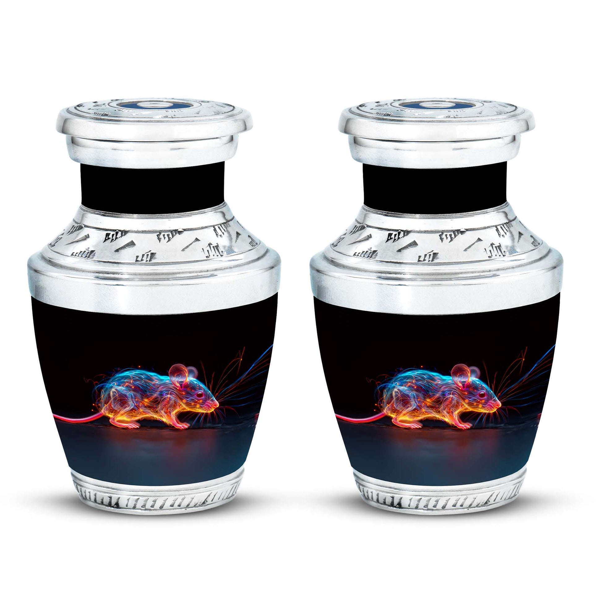 Cosmic Mouse Urn For Memorial - Rat Cremation Ashes Urn For Funeral