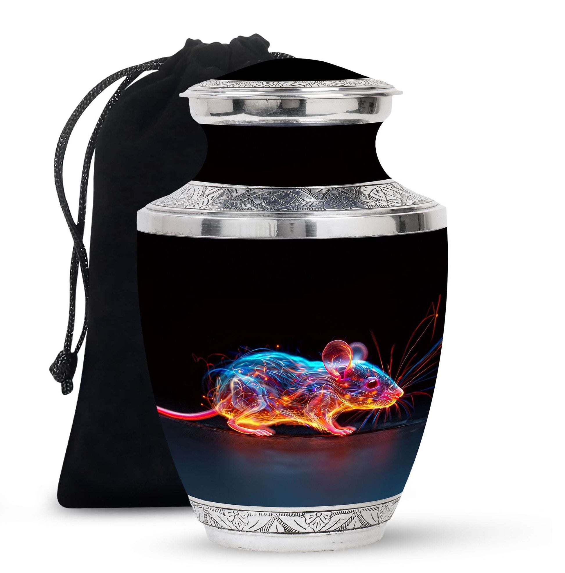 Mouse Cremation Urn – Neon Rodent Keepsake Urns For Human Ashes Dad