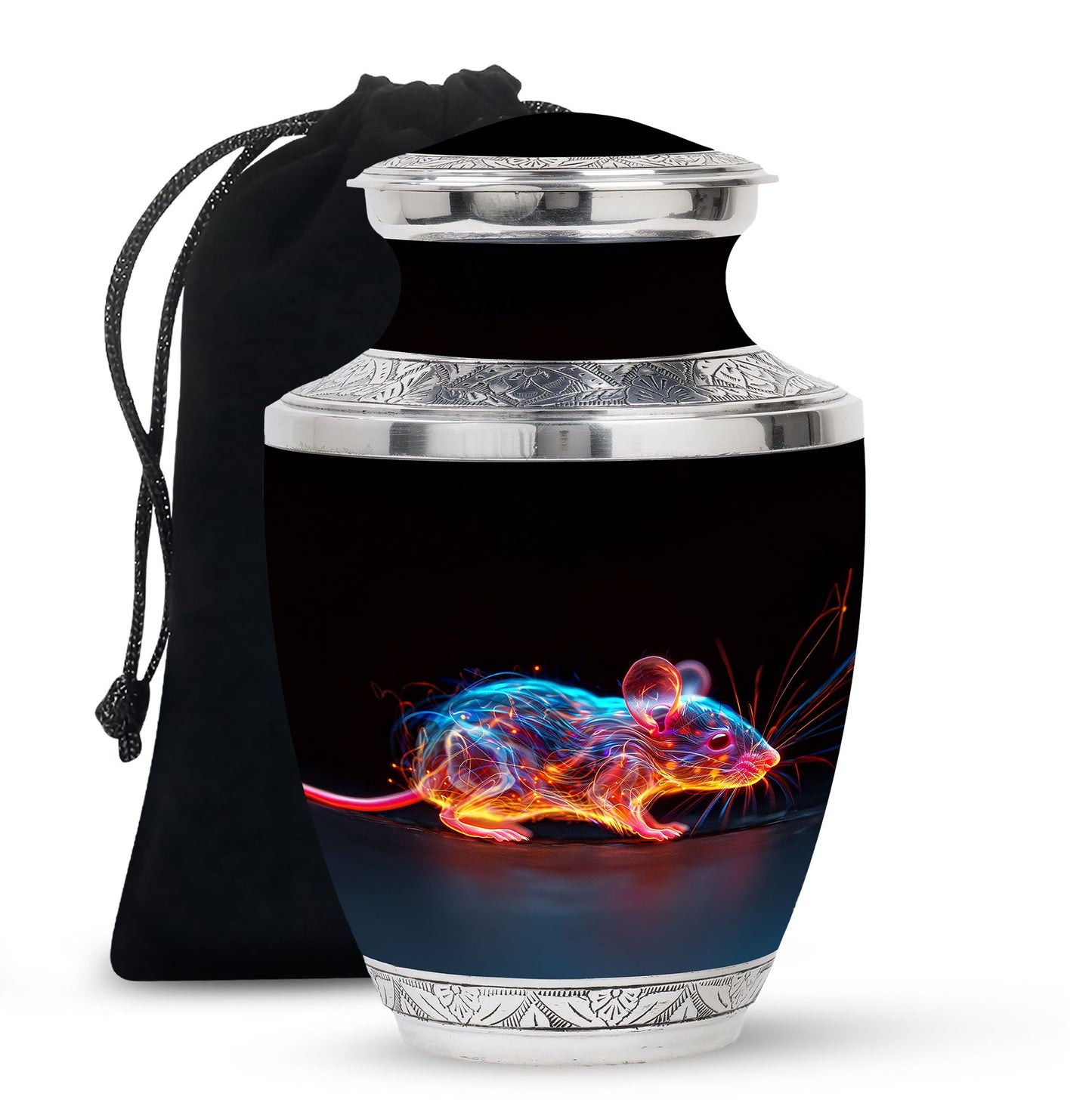 Personalized Mouse Cremation Urn for Human Ashes - 10-inch, 200 cu in - Yatskia