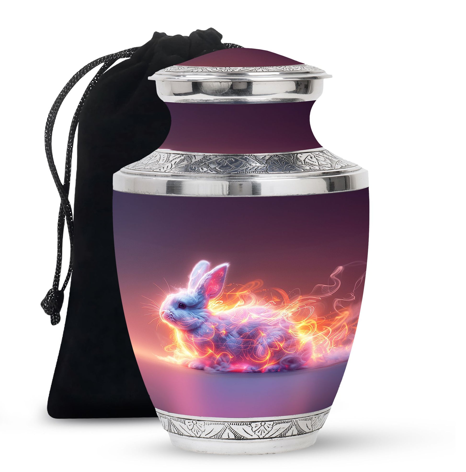Fiery Bunny Rabbit Urn For Cremation - Fierce Bunny Urn For Ashes