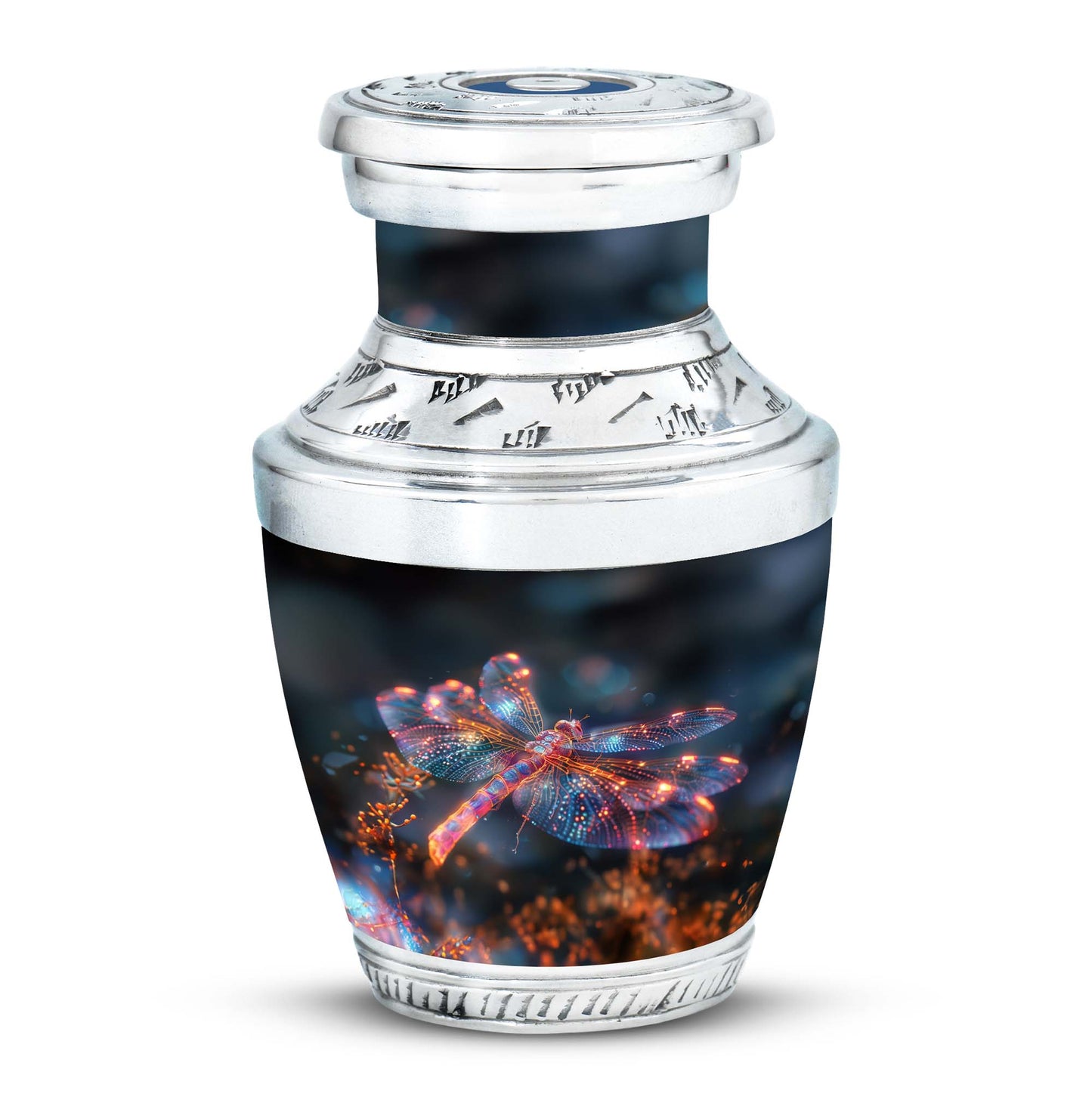 Personalized Dragonfly Keepsake Urn for Human Ashes - 10-inch, 200 cu in - Yatskia