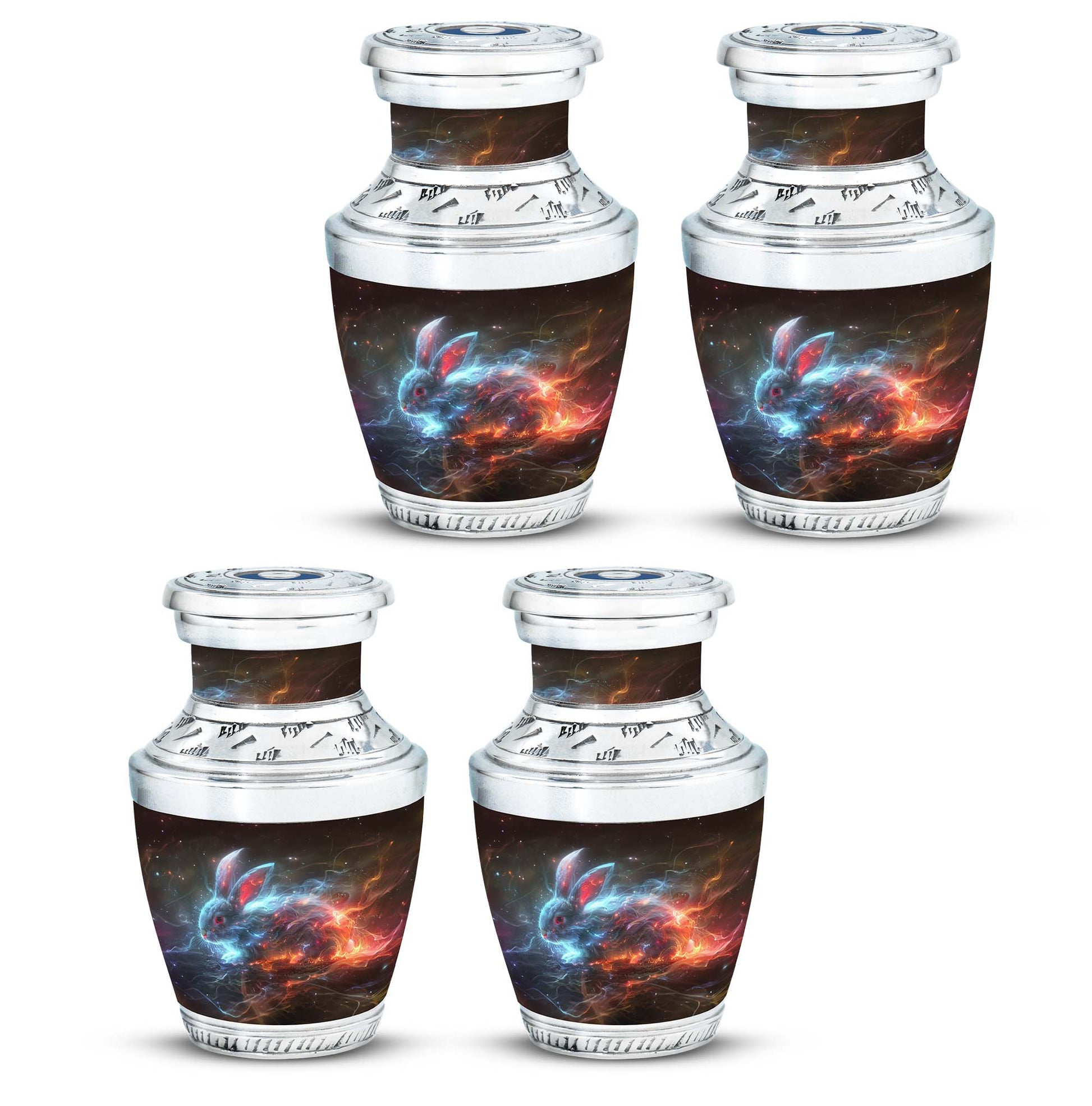 Nebula Blazing Rabbit Urn - Rabbit Cremation Urn For Men & Women