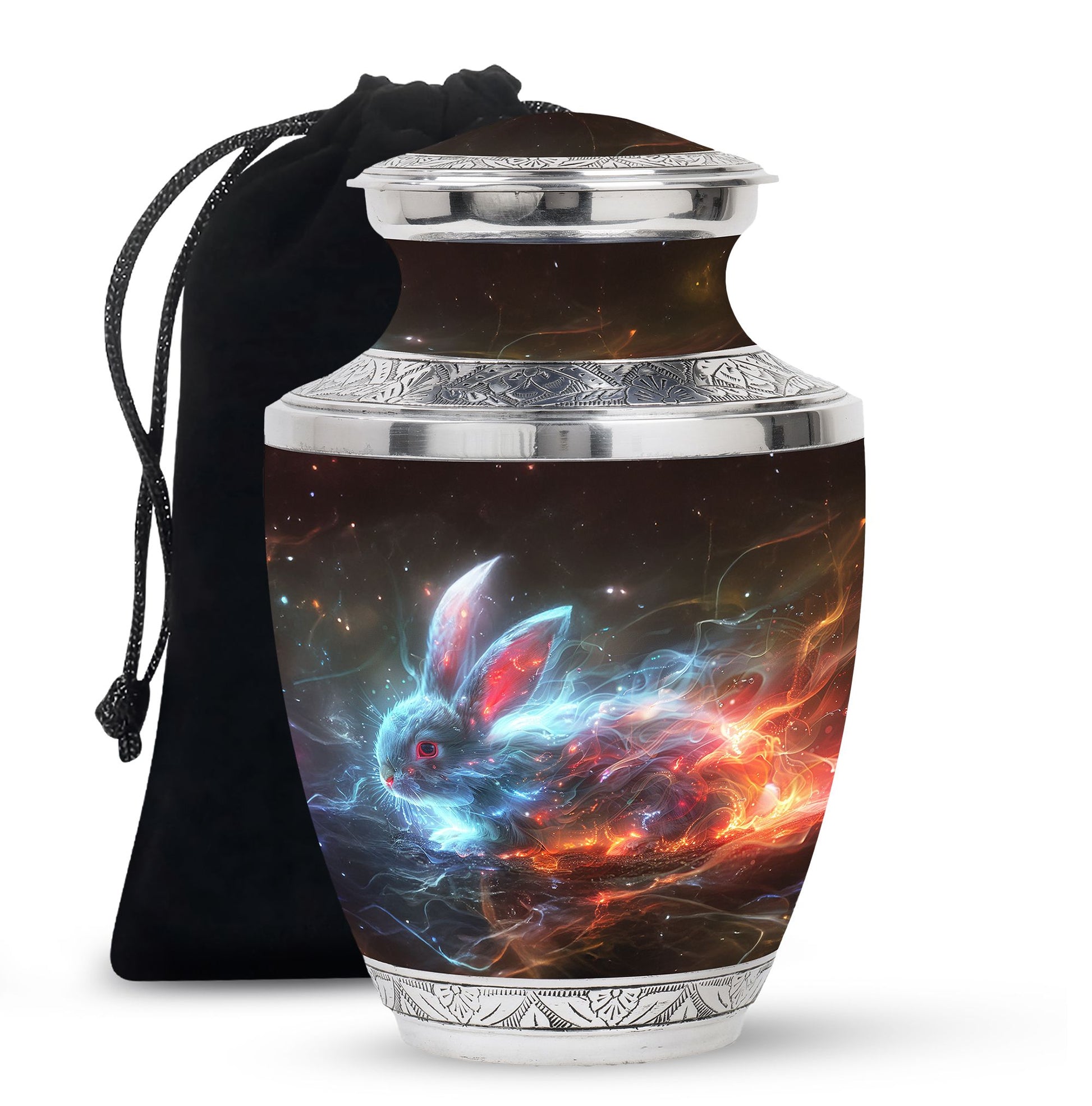 Nebula Blazing Rabbit Urn - Rabbit Cremation Urn For Men & Women