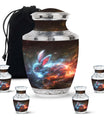 Nebula Blazing Rabbit Urn - Rabbit Cremation Urn For Men & Women