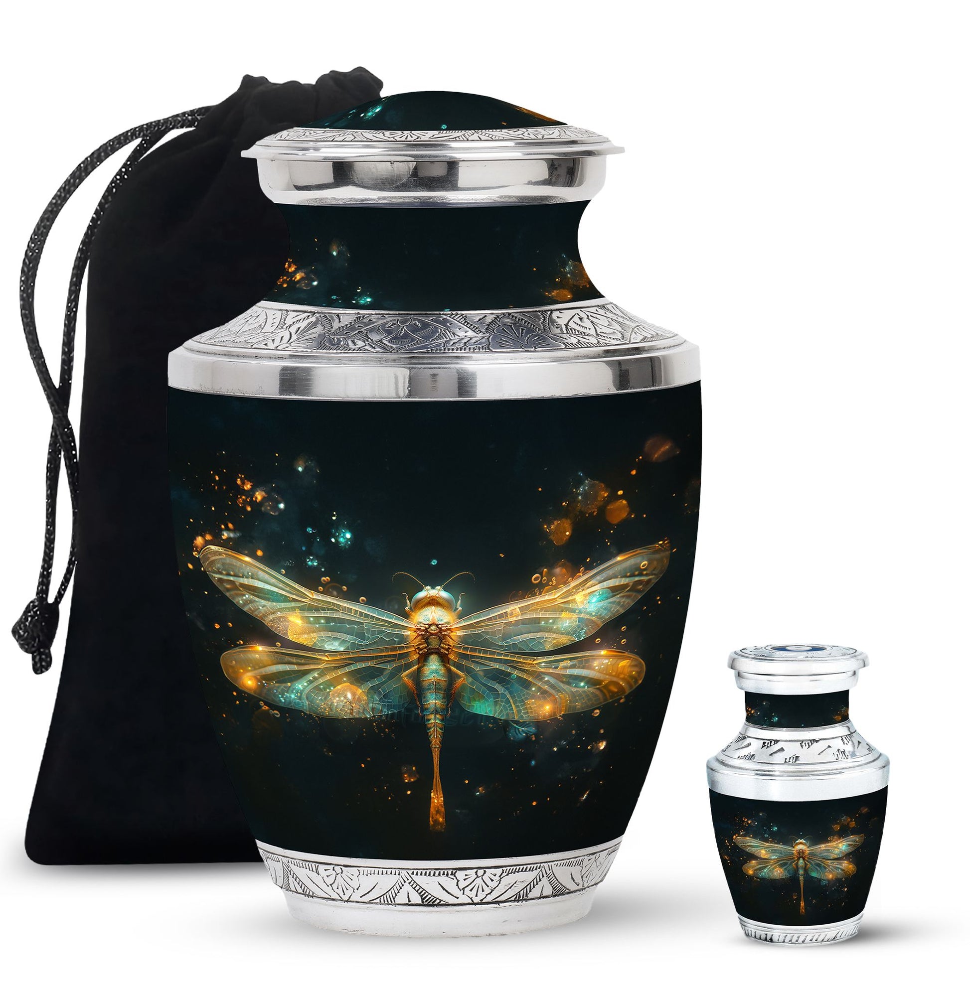 Glowing Dragonfly Memorial Urn - Dragonfly Cremation Urns For Women