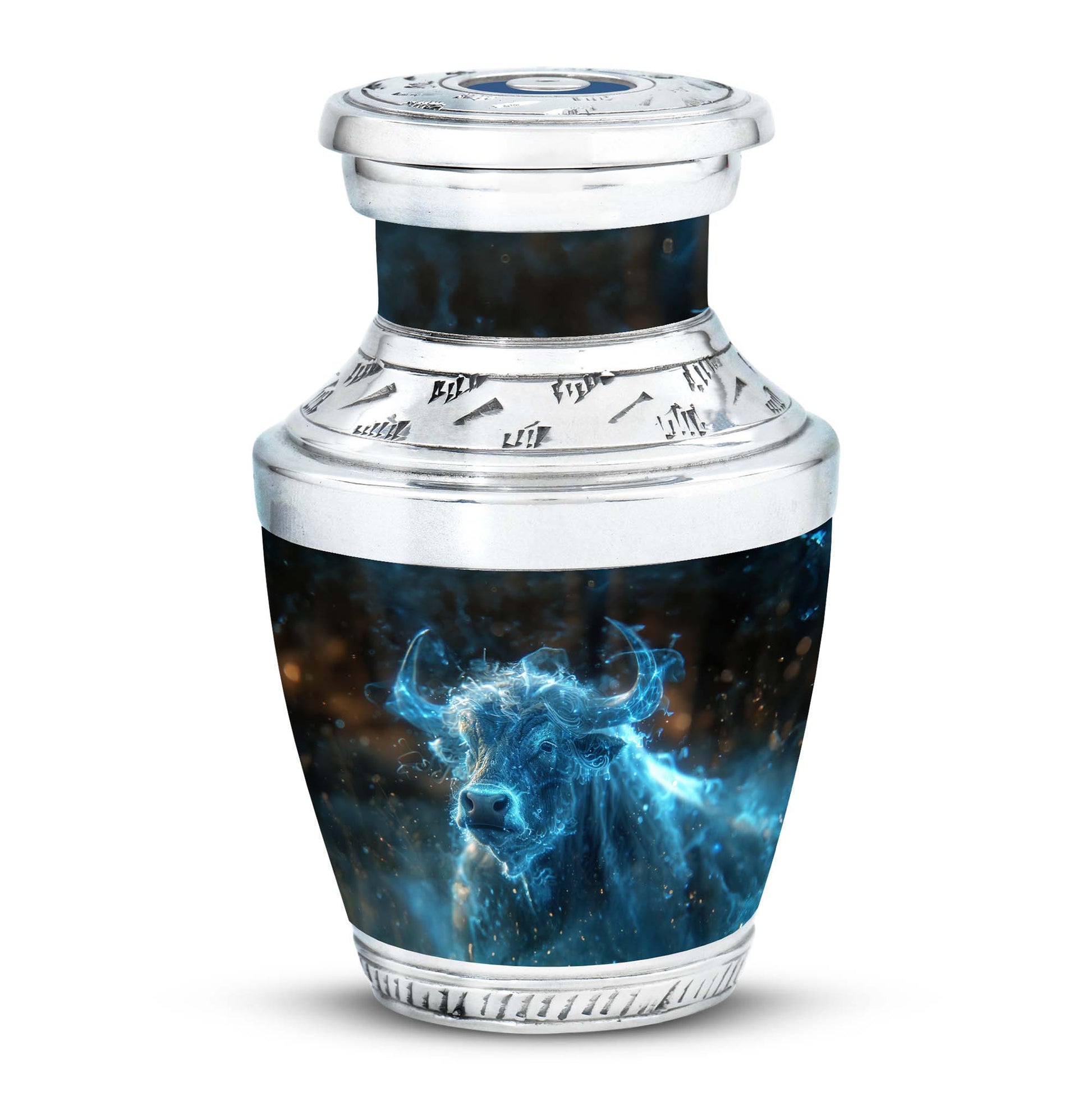 Cosmic Energy Bull Urn For Ashes - Bull Large Urn For Adult Human