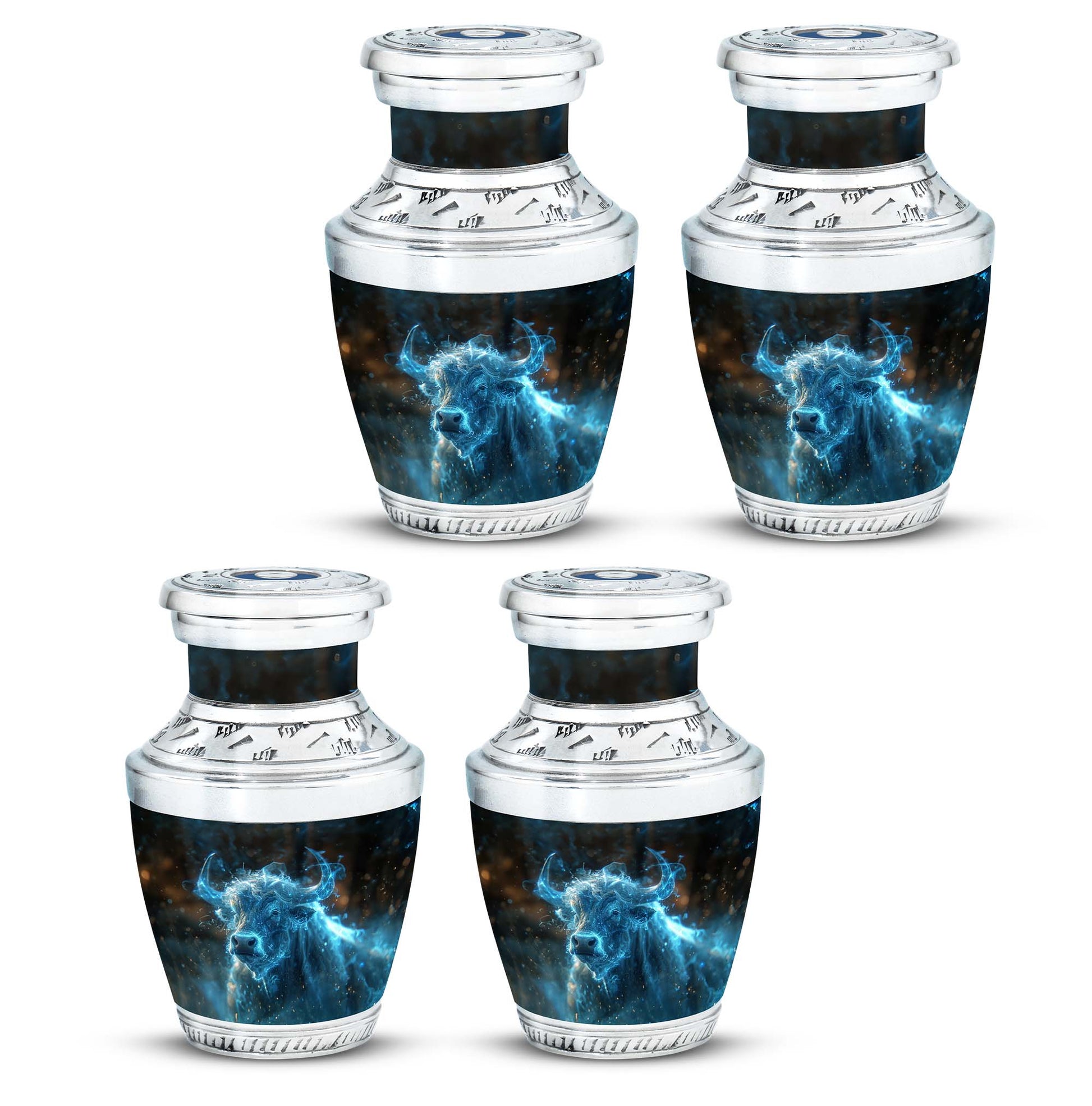 Cosmic Energy Bull Urn For Ashes - Bull Large Urn For Adult Human