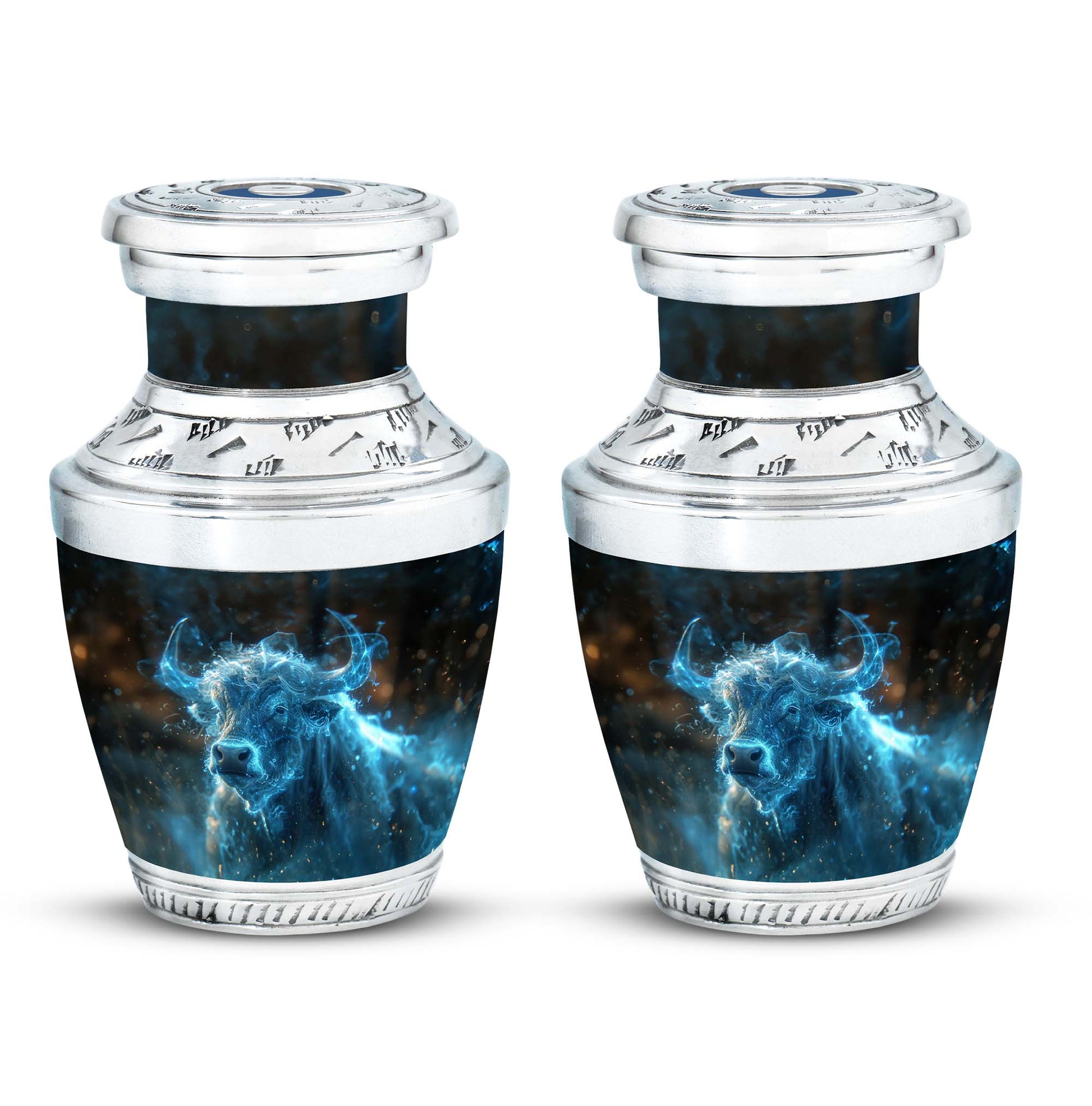 Cosmic Energy Bull Urn For Ashes - Bull Large Urn For Adult Human