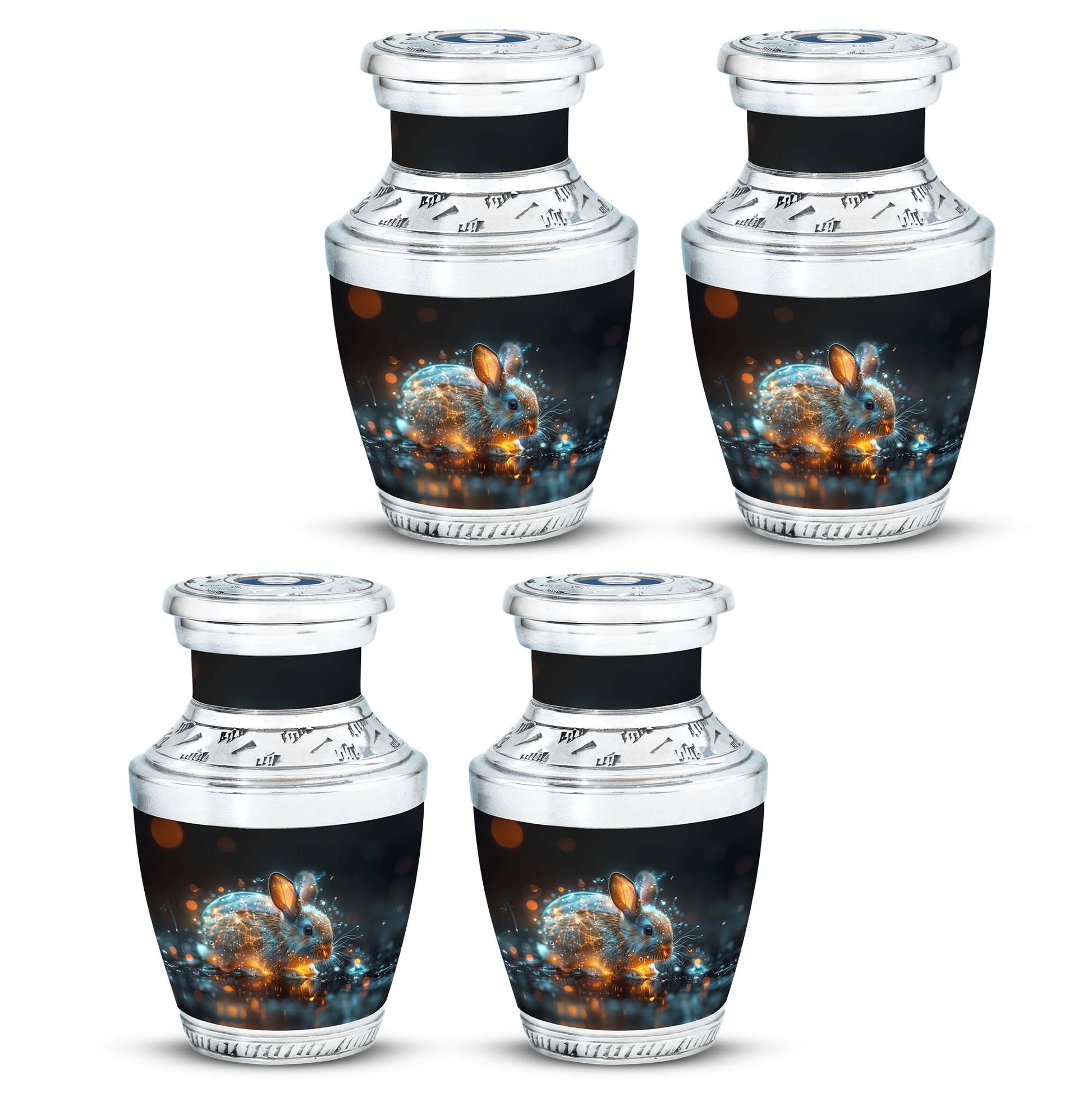 Luminous Mystic Bunny Urn - Rabbit Urns For Ashes Cremation