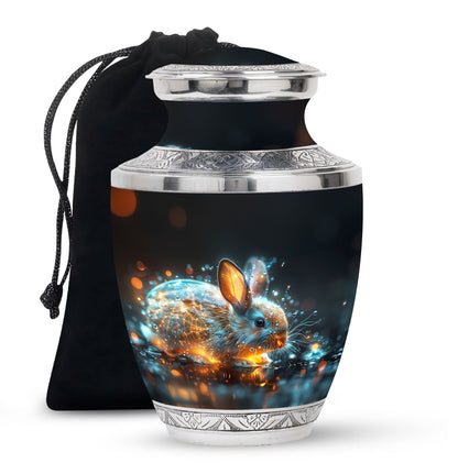 Personalized Rabbit Cremation Urn for Pet Ashes - 10-inch, 200 cu in - Yatskia