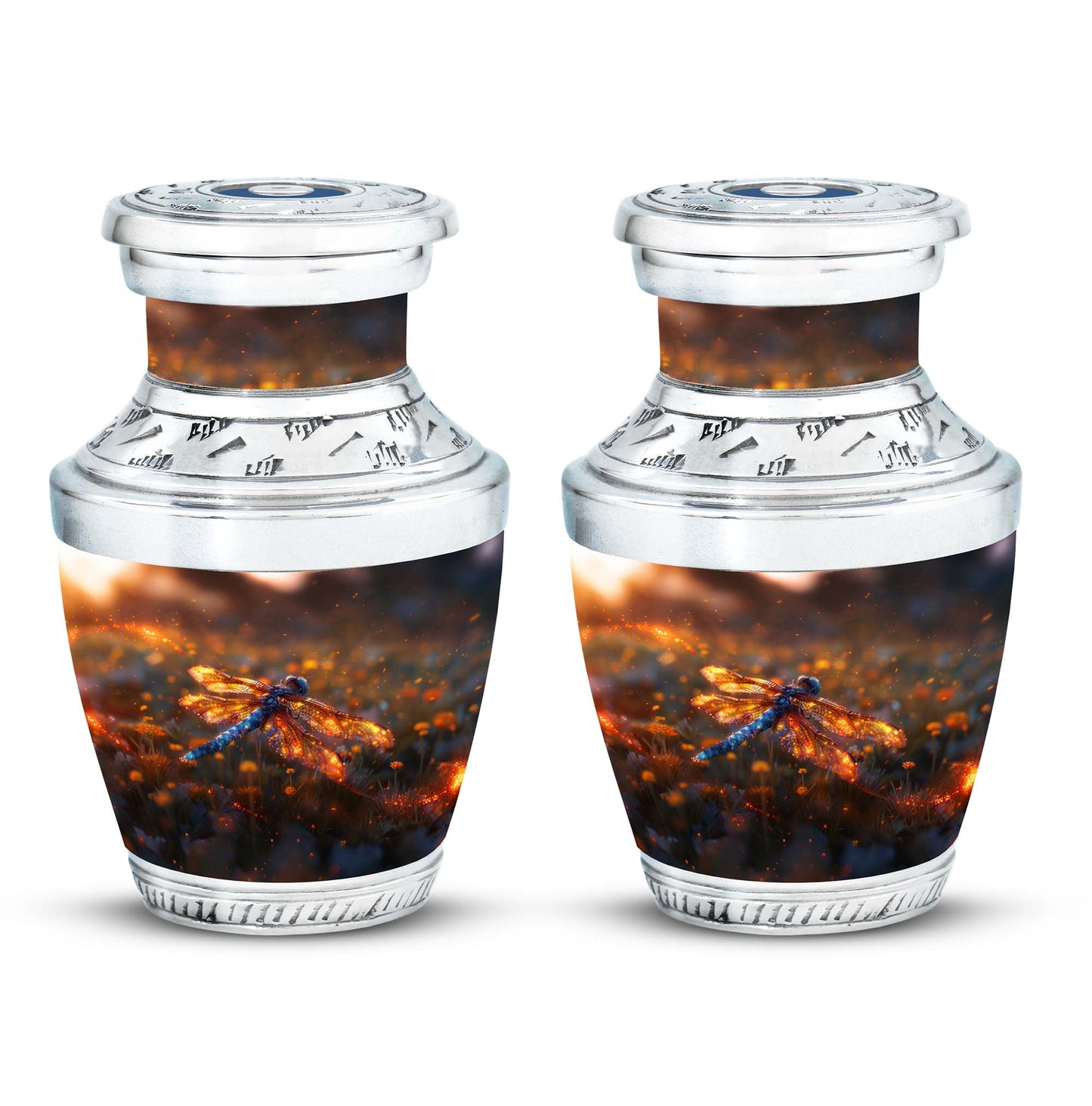 Personalized Dragonfly Memorial Urn for Human Ashes - 10-inch, 200 cu in - Yatskia