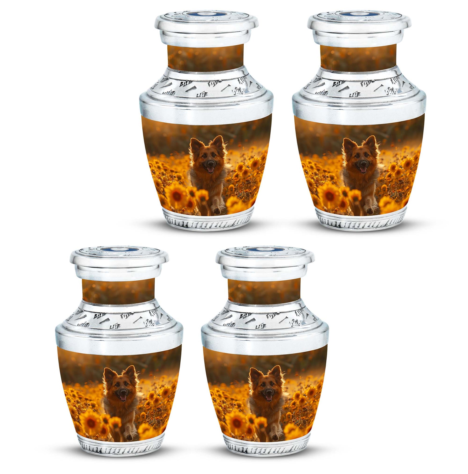 German Shepherd Dog Urn Memorial - Large Sized Cremation Urns For Pets