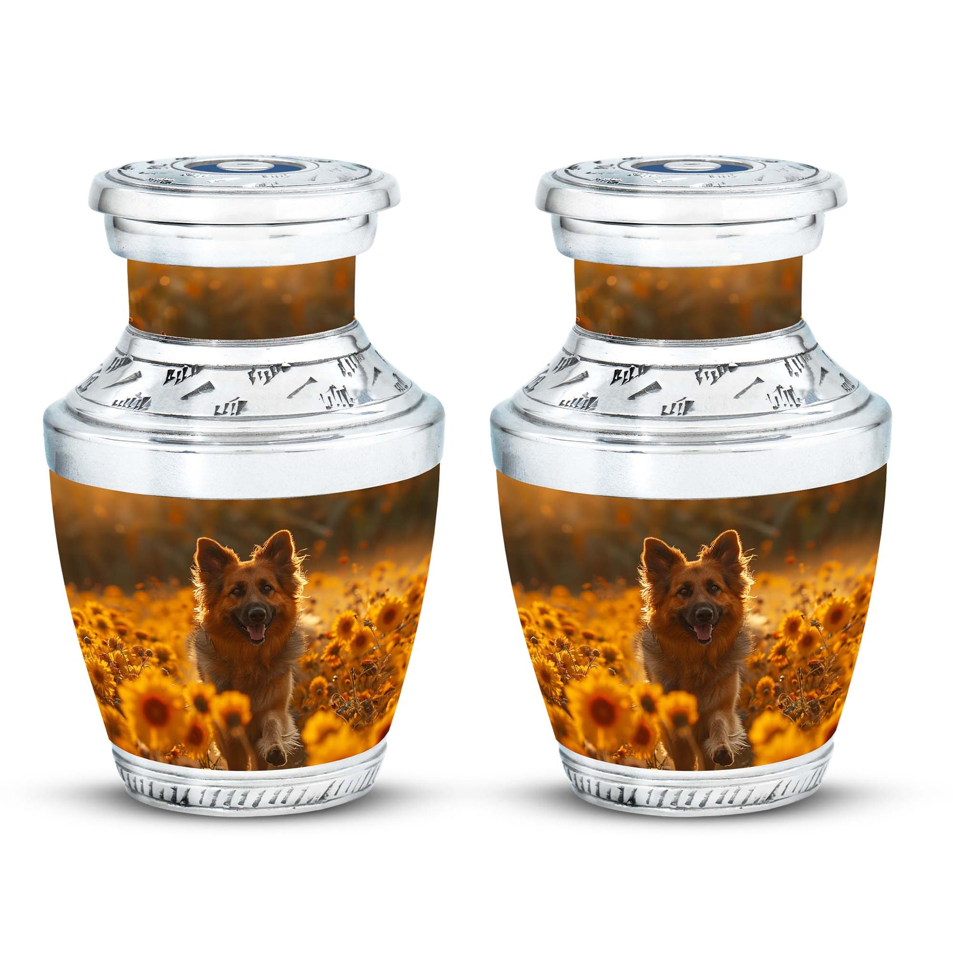 German Shepherd Dog Urn Memorial - Large Sized Cremation Urns For Pets