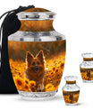 German Shepherd Dog Urn Memorial - Large Sized Cremation Urns For Pets