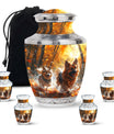 German Shepherd Memorial Urn For Dogs - Autumn Cremation Urn For Pet