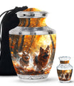 German Shepherd Memorial Urn For Dogs - Autumn Cremation Urn For Pet