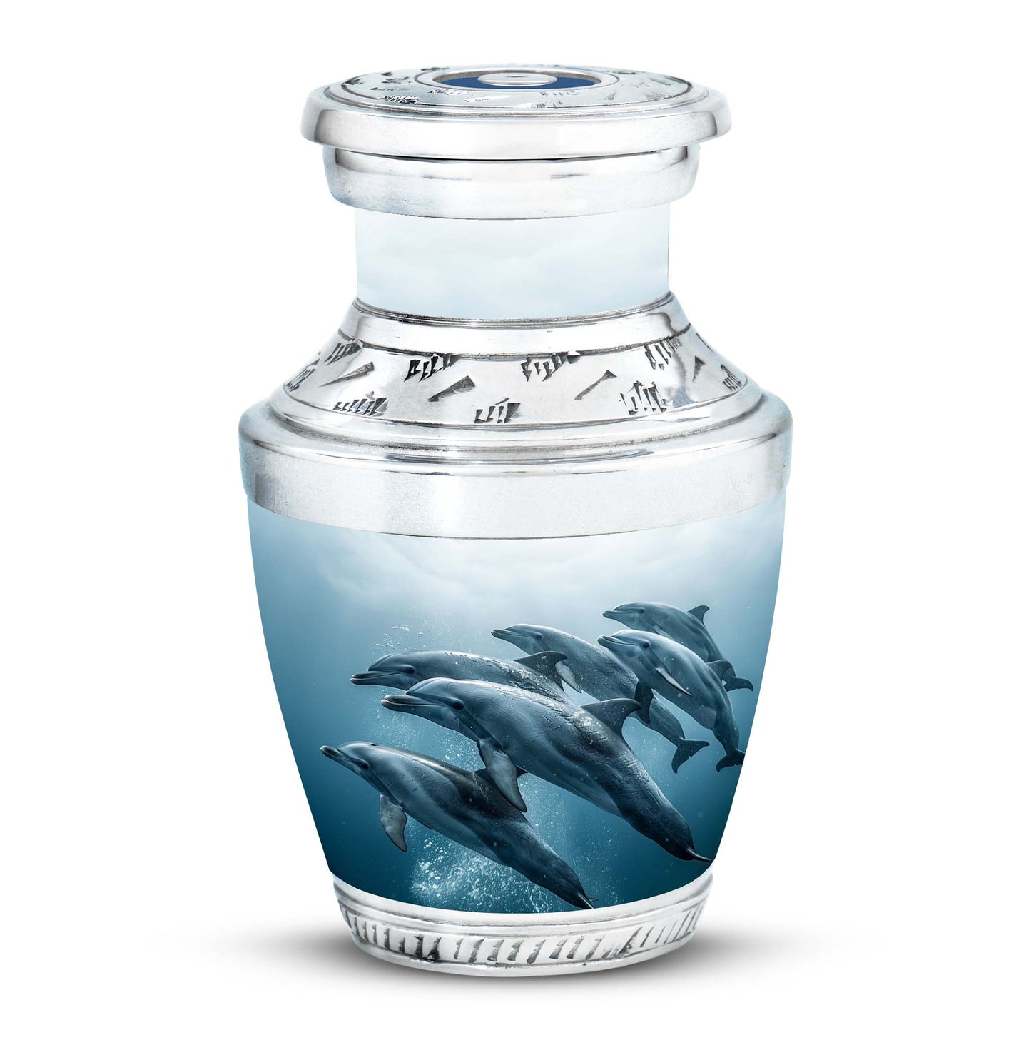 Personalized Dolphin Cremation Urn for Men and Women - 10-inch, 200 cu in - Yatskia