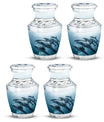 Aquatic Dolphins Family - Dolphin Cremation Urn For Men And Women