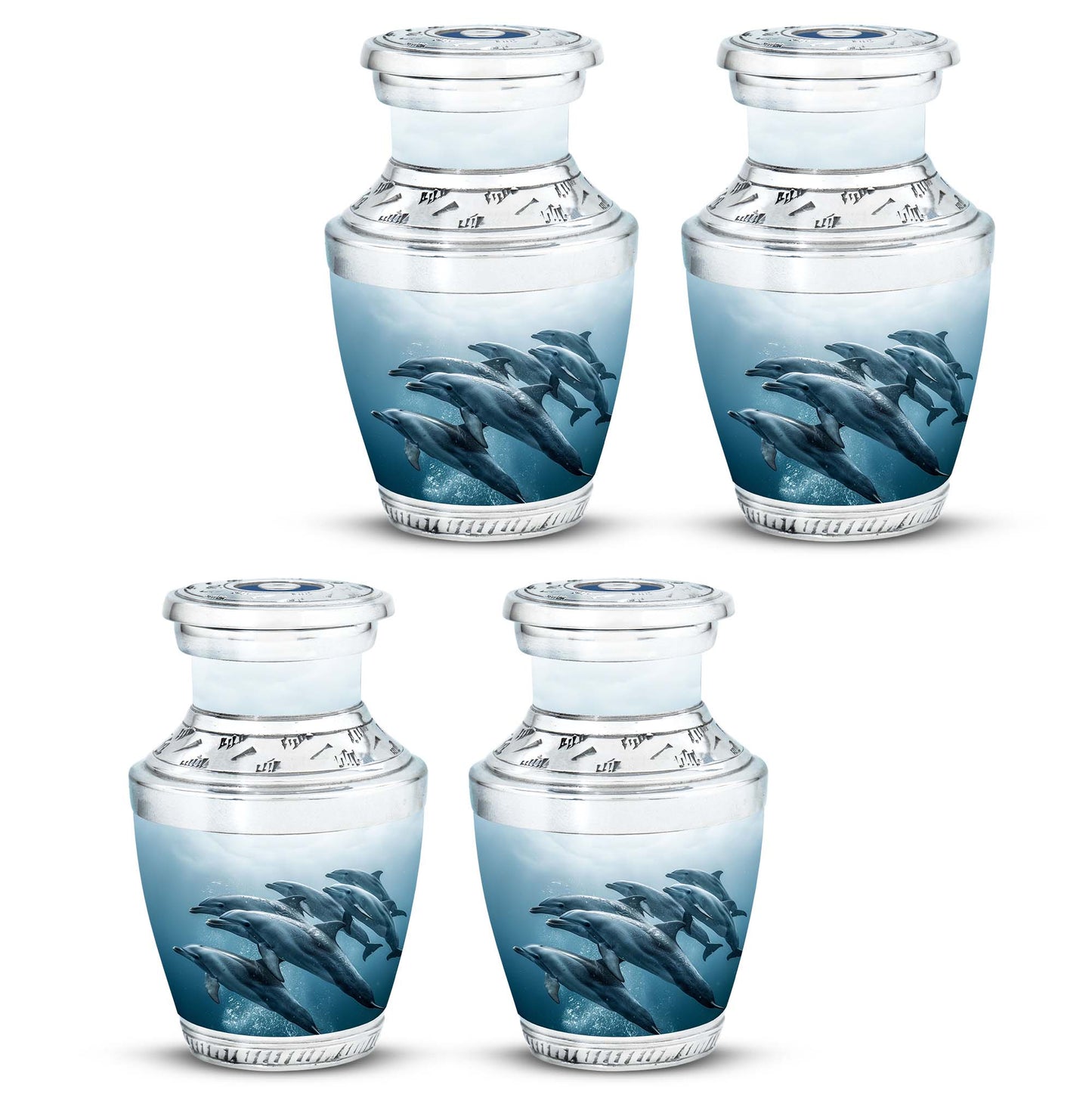 Personalized Dolphin Cremation Urn for Men and Women - 10-inch, 200 cu in - Yatskia