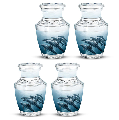 Personalized Dolphin Cremation Urn for Men and Women - 10-inch, 200 cu in - Yatskia