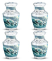 Dolphin Urn Memorial For Adults - Ocean Waves Funeral Urn For Ashes