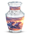 Sunset Dolphin Memorial Urn For Women - Large Urns For Adult Human Ashes