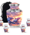 Sunset Dolphin Memorial Urn For Women - Large Urns For Adult Human Ashes