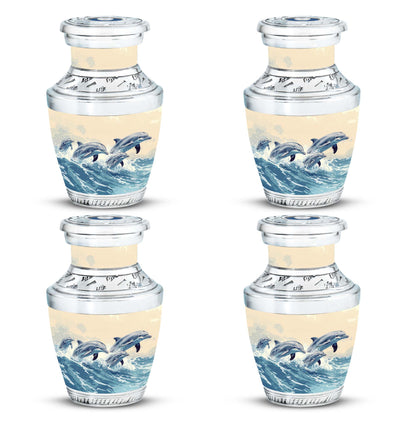 Personalized Dolphin Cremation Urn for Men & Women - 10-inch, 200 cu in - Yatskia