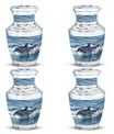 Dolphins Large Urn Memorial - Cremation Keepsake Urn Combo