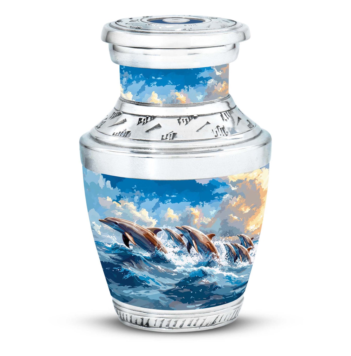 Personalized Artistic Memorial Urn for Women - 10-inch, 200 cu in - Yatskia