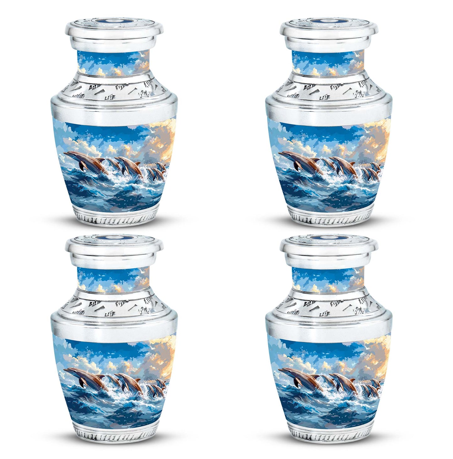 Personalized Artistic Memorial Urn for Women - 10-inch, 200 cu in - Yatskia
