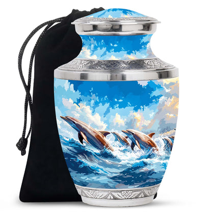 Personalized Artistic Memorial Urn for Women - 10-inch, 200 cu in - Yatskia