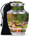 Duck Urn For Ashes Adult Men - Floral Cremation Ashes Urn