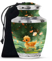 Animated Duckling's Urn For Adults - Duck Funeral Cremation Urn For Ashes