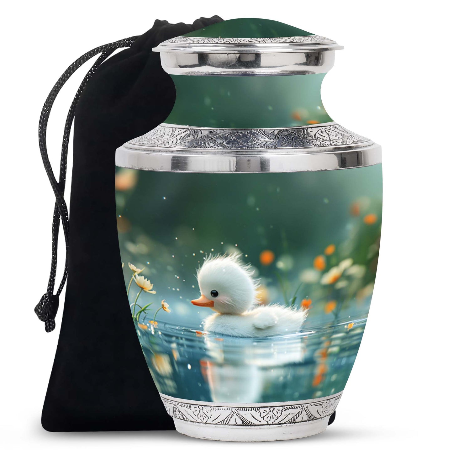 Personalized Bird Memorial Urn for Women - 10-inch, 200 cu in - Yatskia