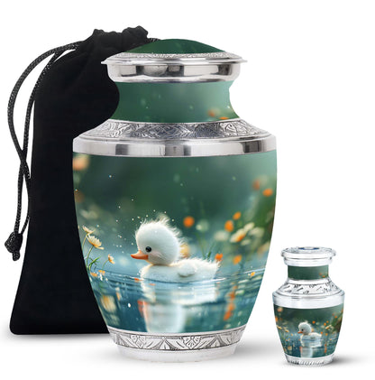 Personalized Bird Memorial Urn for Women - 10-inch, 200 cu in - Yatskia