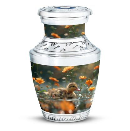 Personalized Flower Memorial Urn for Women - 10-inch, 200 cu in - Yatskia