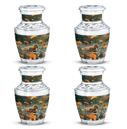 Personalized Flower Memorial Urn for Women - 10-inch, 200 cu in - Yatskia