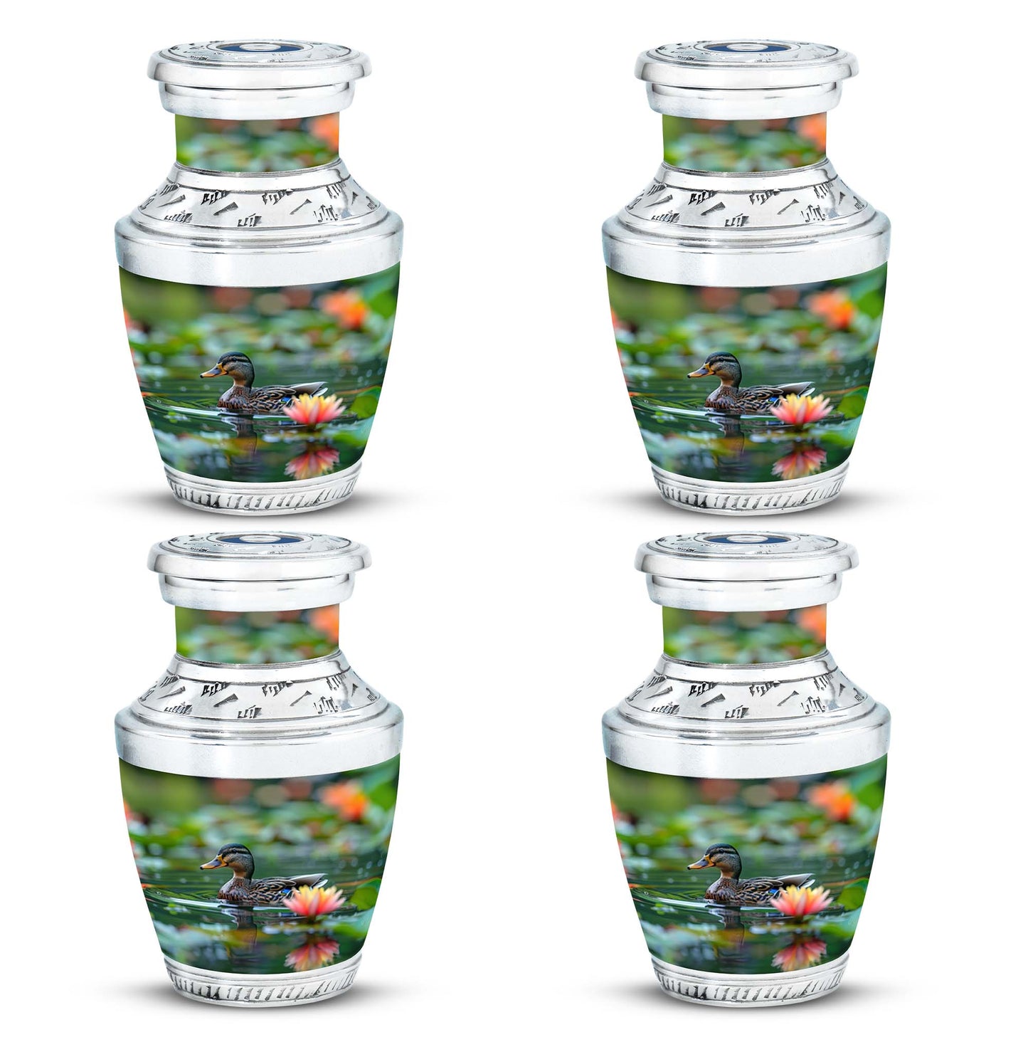 Green Personalized Bird Cremation Urn for Men & Women - 10-inch, 200 cu in - Yatskia