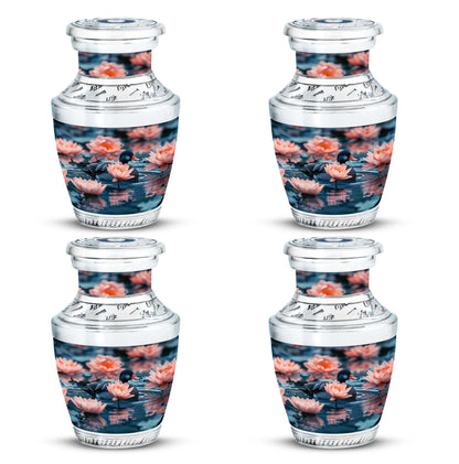 Personalized Flower Cremation Urn for Human Ashes - 10-inch, 200 cu in - Yatskia