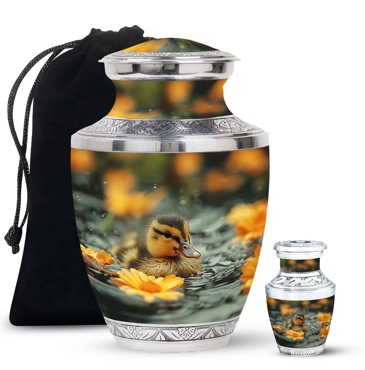 Personalized Bird Memorial Urn for Human Ashes - 10-inch, 200 cu in - Yatskia