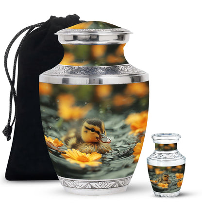 Personalized Bird Memorial Urn for Human Ashes - 10-inch, 200 cu in - Yatskia