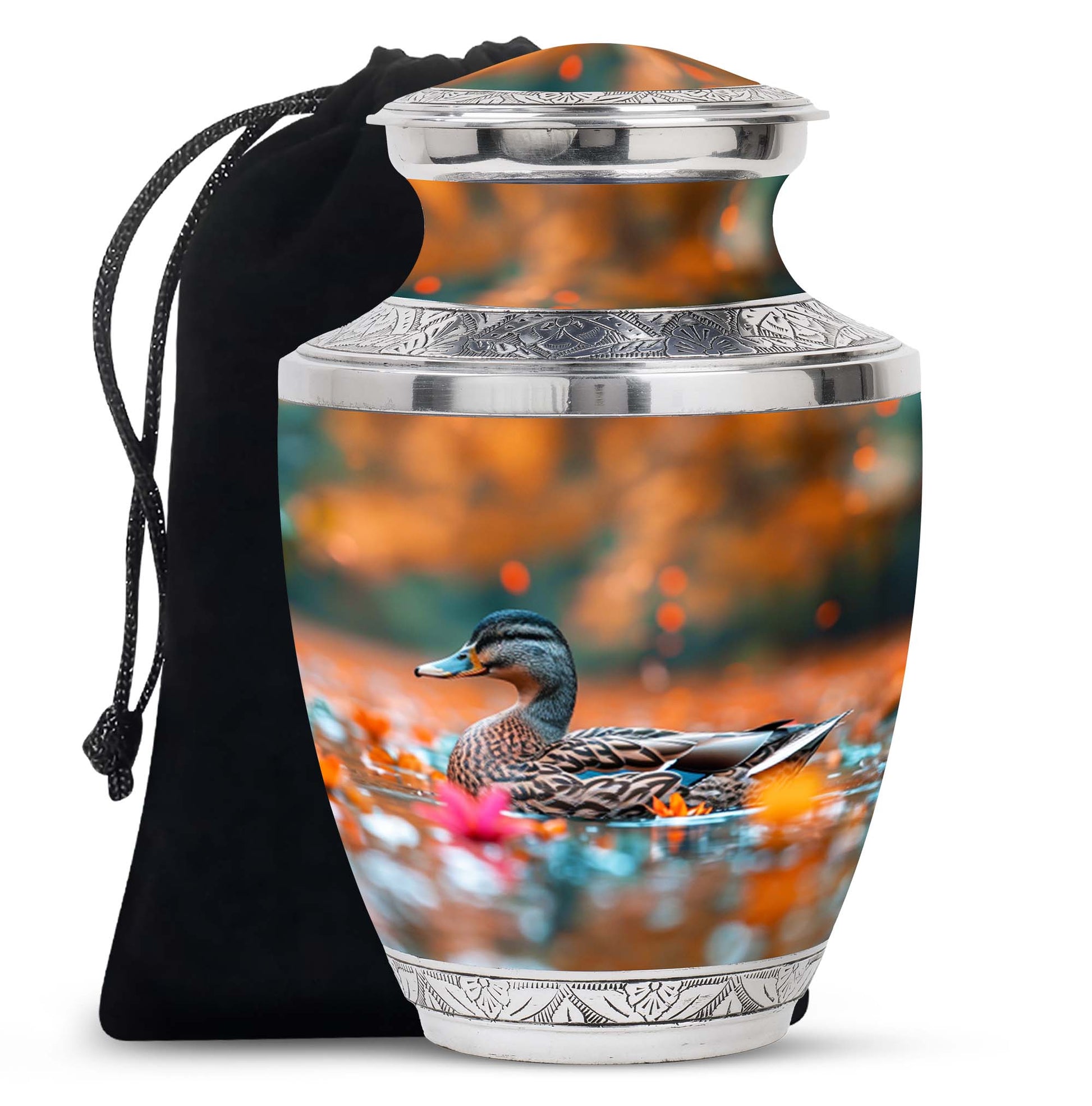 Duck Cremation Ashes Memorial Urn - Funeral Urn For Men & Women
