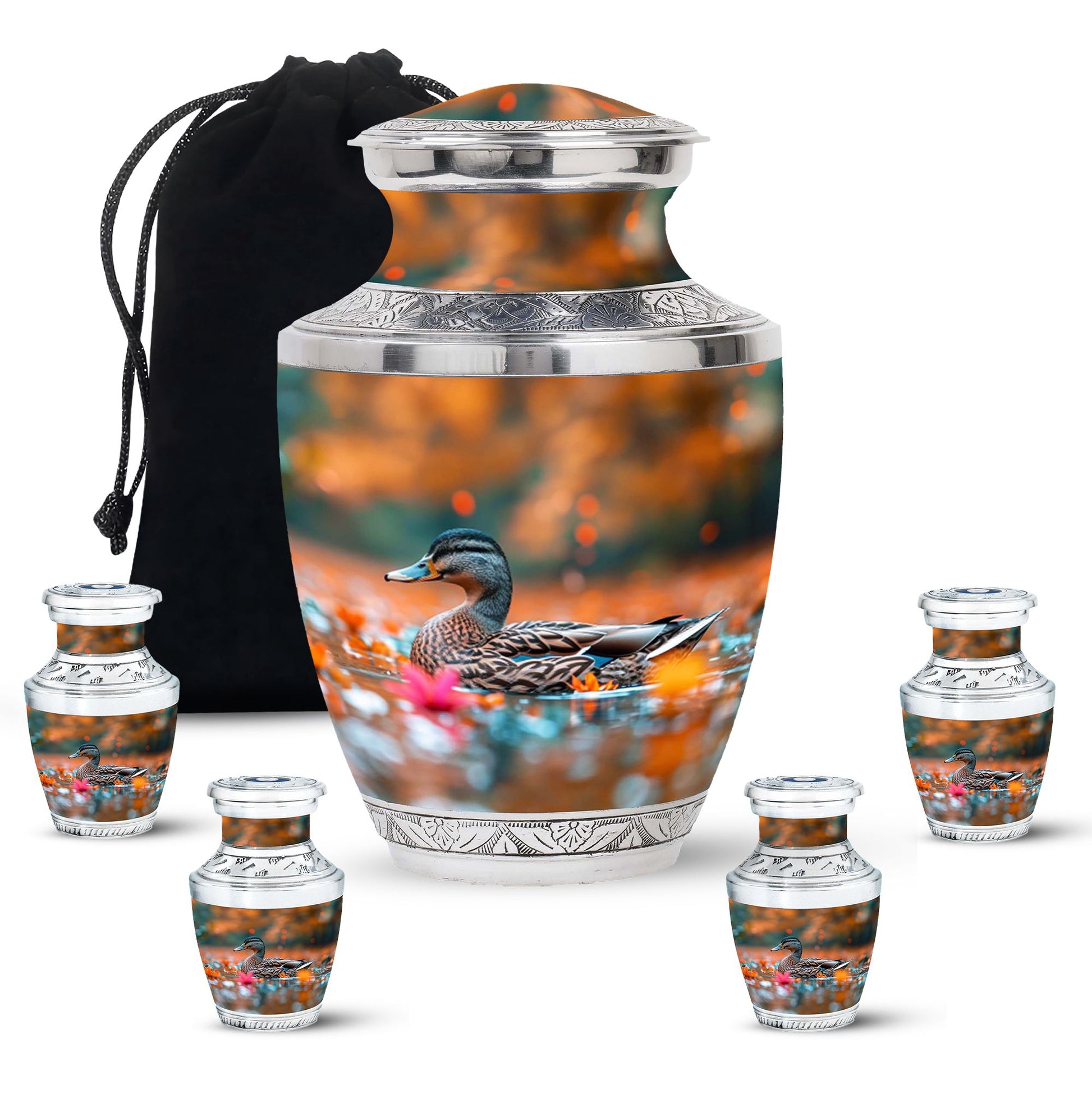 Duck Cremation Ashes Memorial Urn - Funeral Urn For Men & Women