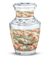 White Duck Funeral Urn - Mesmerizing Lotus Floral Urn For Ashes